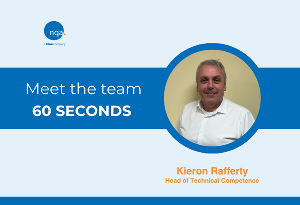 60 Seconds With Kieron Rafferty summary image