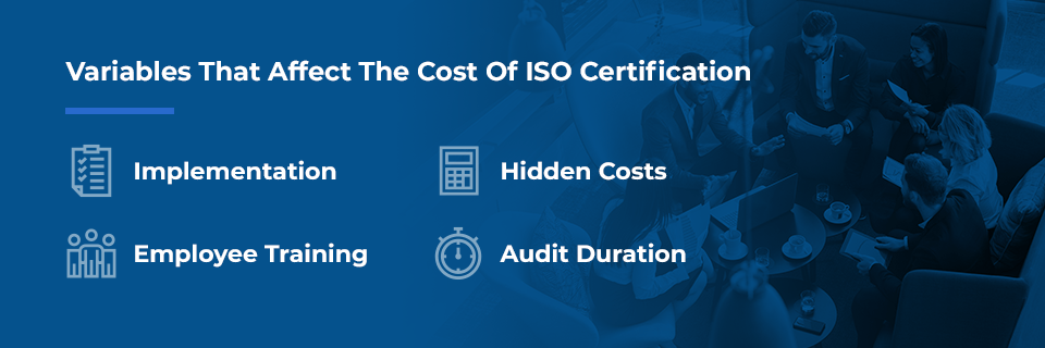 certification cost variables