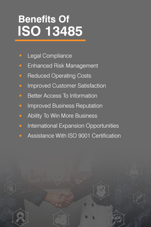 benefits of iso 13485