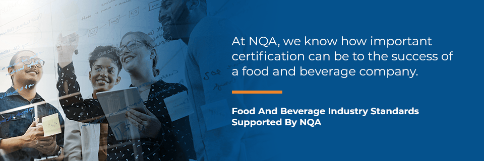 food & beverage standards